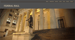 Desktop Screenshot of federalhall.org
